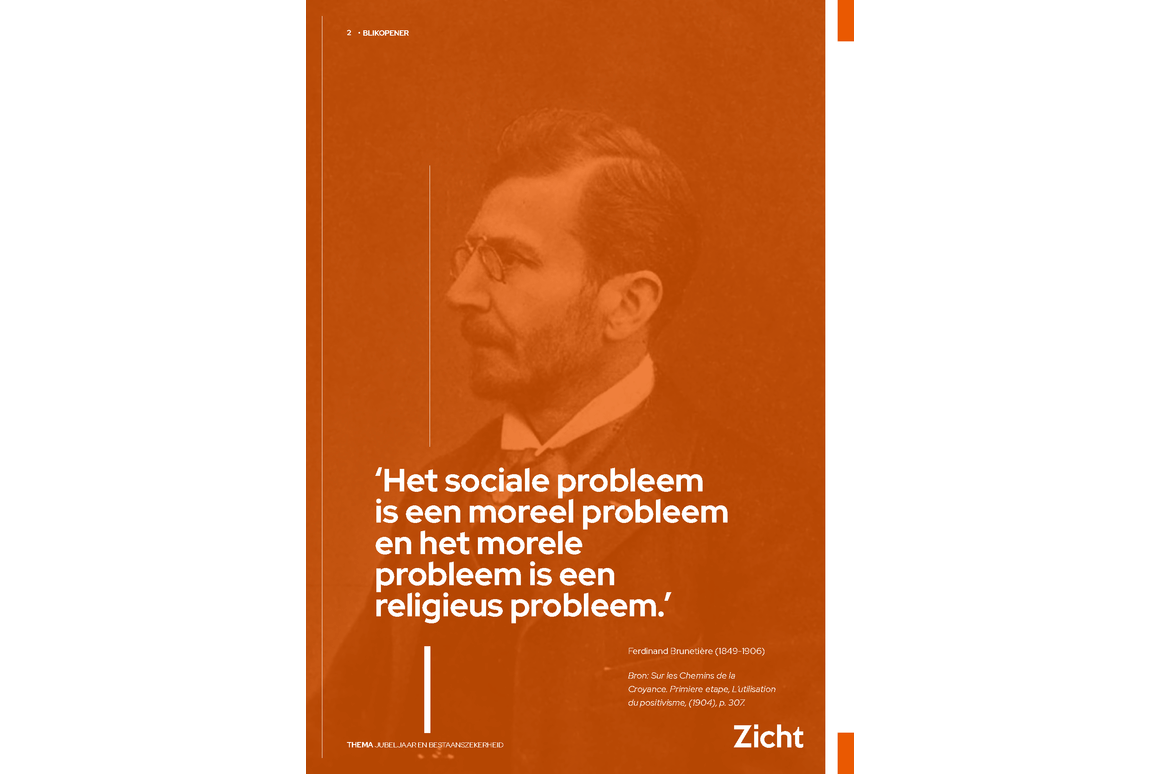 Zicht - juli 2024 - Jubeljaar en bestaanszekerheid