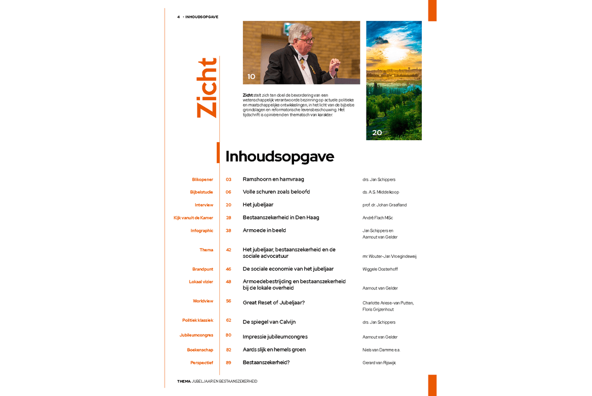 Zicht - juli 2024 - Jubeljaar en bestaanszekerheid