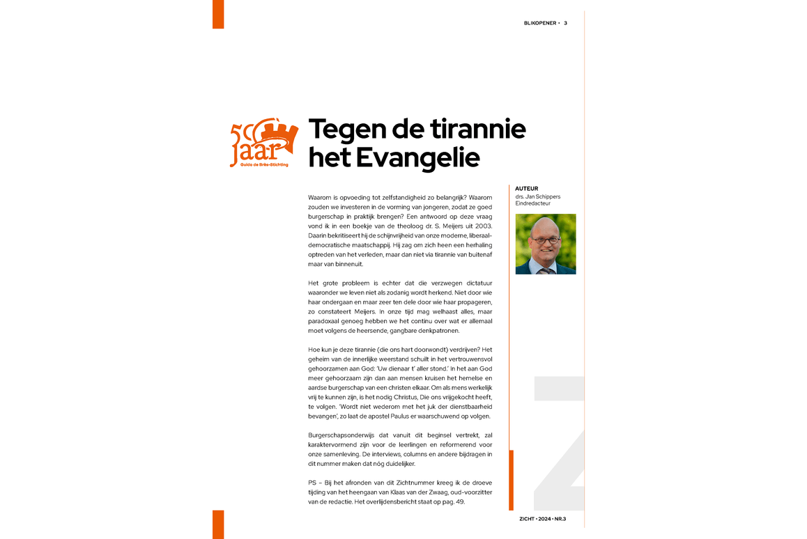 Zicht - oktober 2024 - Onderwijs en burgerschap