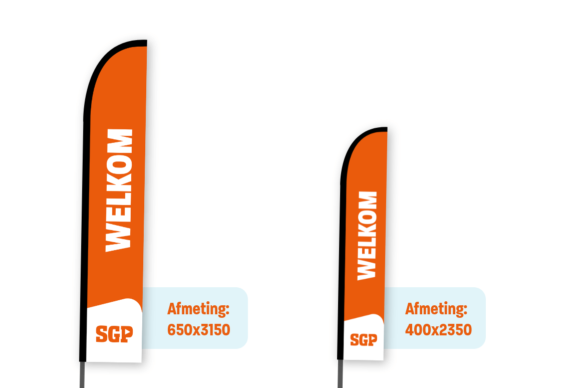 Beachflag | eigen ontwerp mogelijk