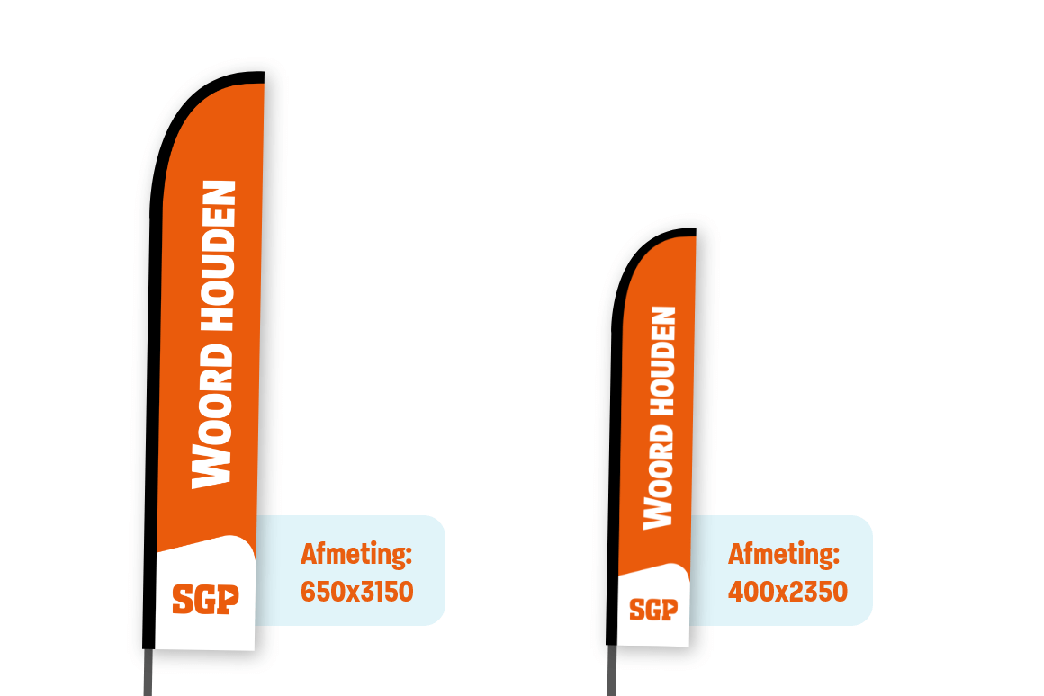 Beachflag | eigen ontwerp mogelijk