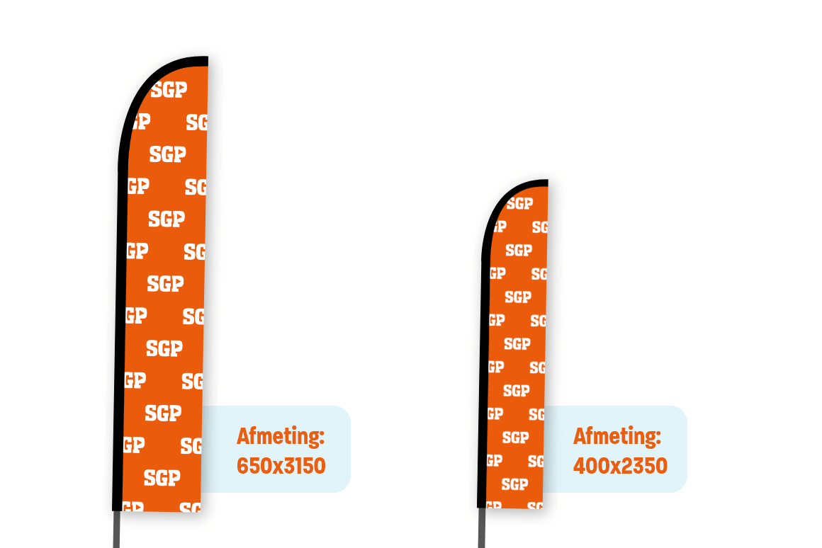 Beachflag | eigen ontwerp mogelijk