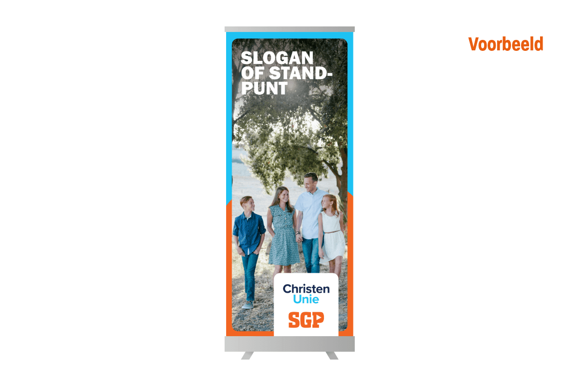 Combi-rolbanner | eigen ontwerp bestellen
