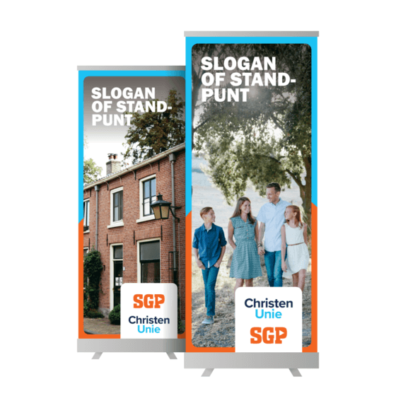 Combi-rolbanner | eigen ontwerp bestellen