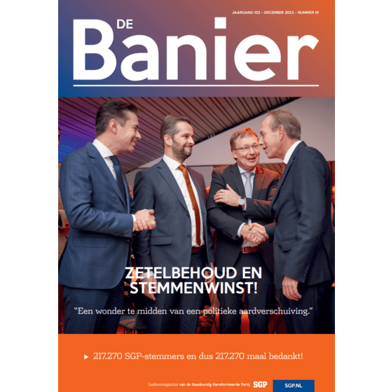 De Banier - december 2023 - zetelbehoud en stemmenwinst