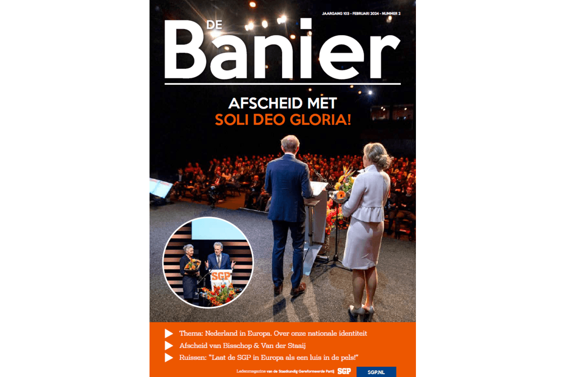 De Banier - februari 2024 - Afscheid met Soli Deo Gloria