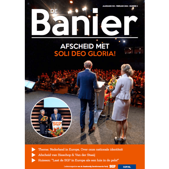 De Banier - februari 2024 - Afscheid met Soli Deo Gloria