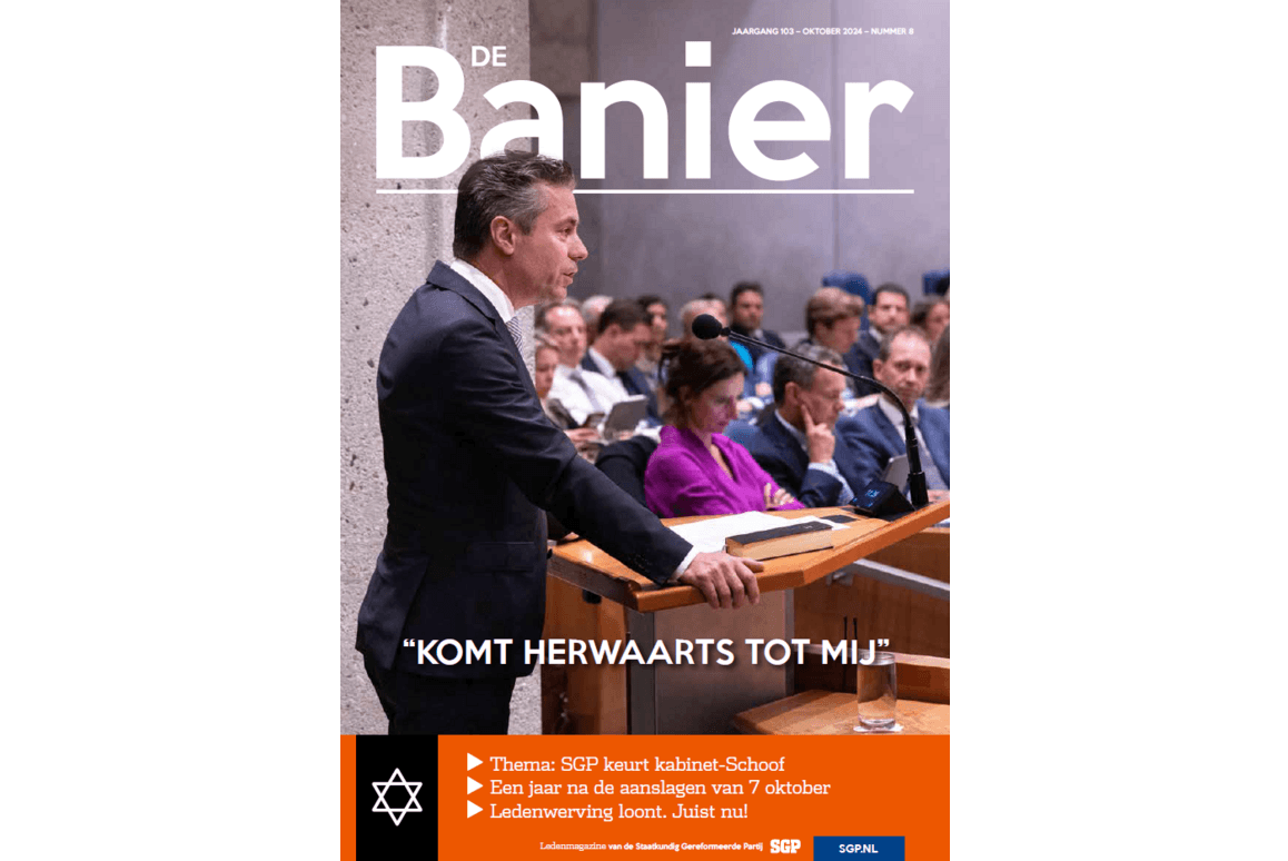 De Banier - oktober 2024 - SGP keurt kabinet-Schoof
