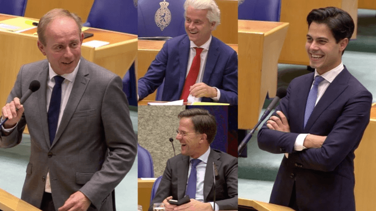 Hilariteit met Jetten en Van der Staaij
