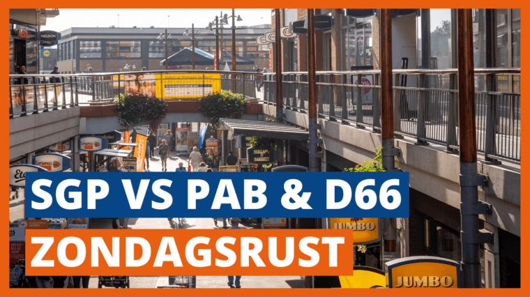 SGP vs PAB & D66 over zondagsrust