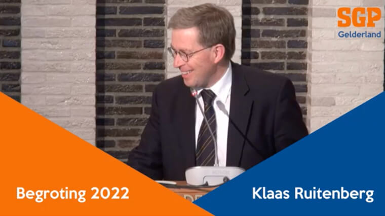 Gelderse Begroting 2022 | Bijdrage Klaas Ruitenberg